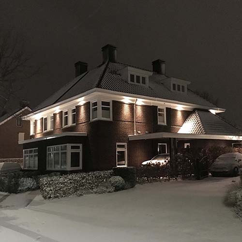 Nieuwbouw huis klaar in de winter